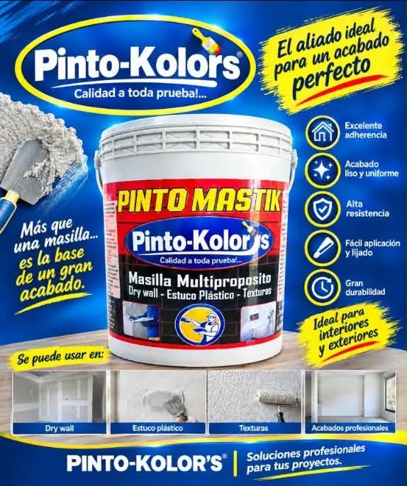 Masilla Multipropósito Pinto Mastik — Pinto Kolors, Estuco disponible en Soacha